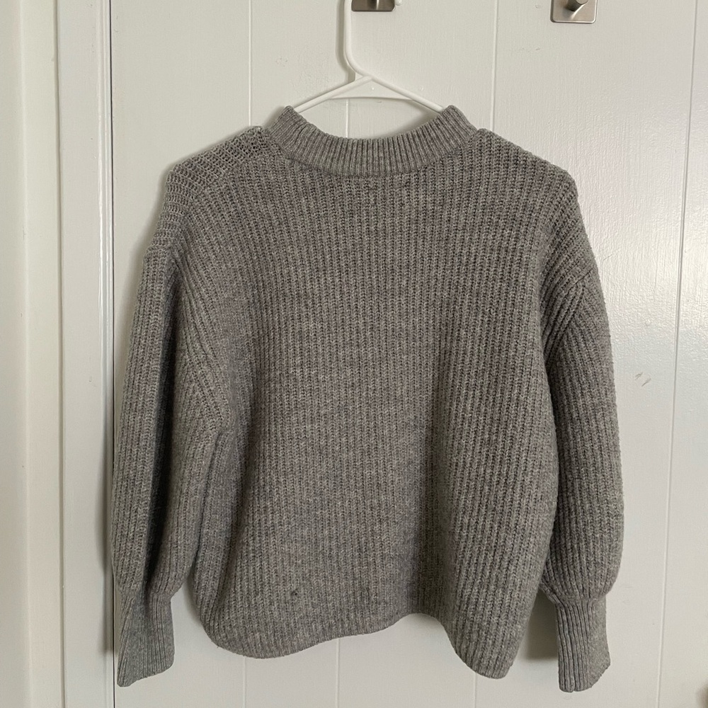 ASOS Gray Ribbed Knit Sweater - Picture 2 of 4